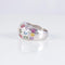 Bague 53 Bague Saphirs Multicolores 58 Facettes