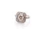 Bague 53 Bague diamant de 1,13cts I/VVS2 en platine 58 Facettes 27844-27415