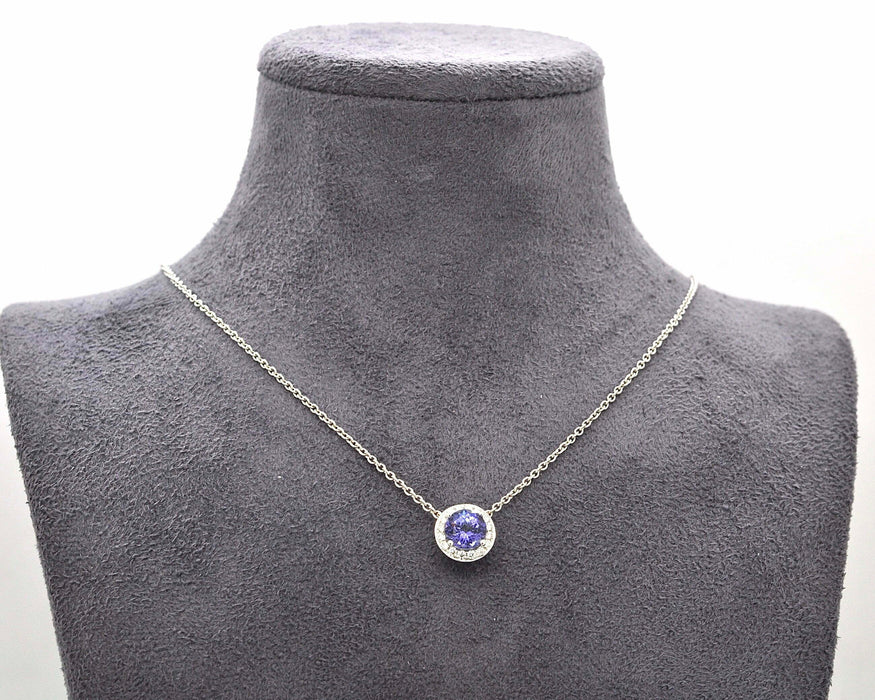 Collier avec tanzanite 1 ct 58 Facettes