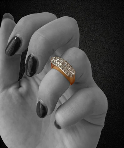 Bague Anello "a Ponte" Italiano Anni '70 58 Facettes