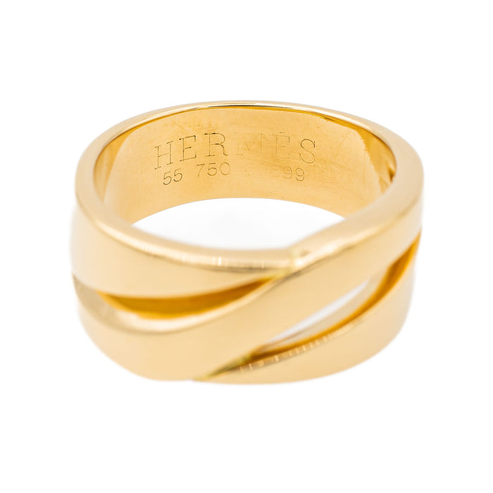 Anillo Hermès Oro amarillo