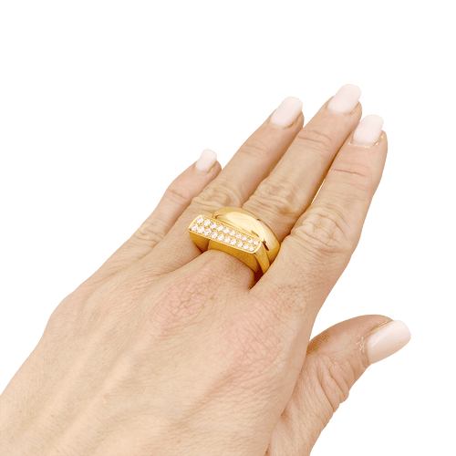 Bague 53 Bague Fred, "Success" or rose, diamants. 58 Facettes 34349