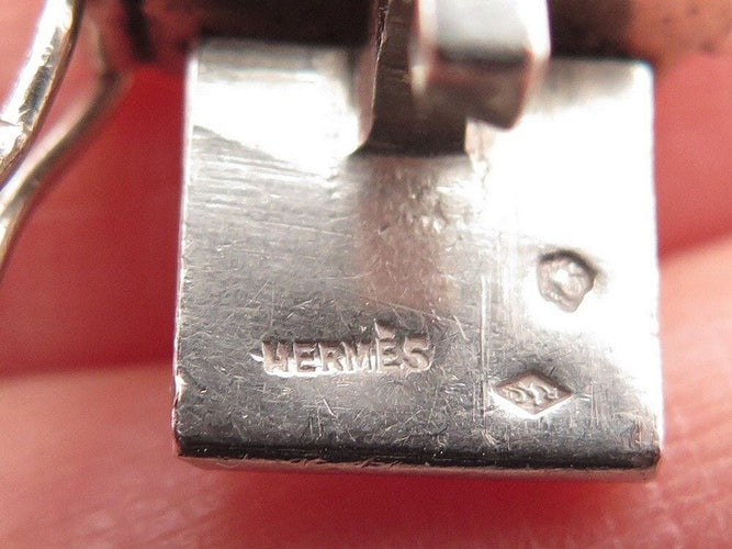 Bracelet vintage bracelet HERMES gourmette vendome georges lenfant en argent 58 Facettes 259816