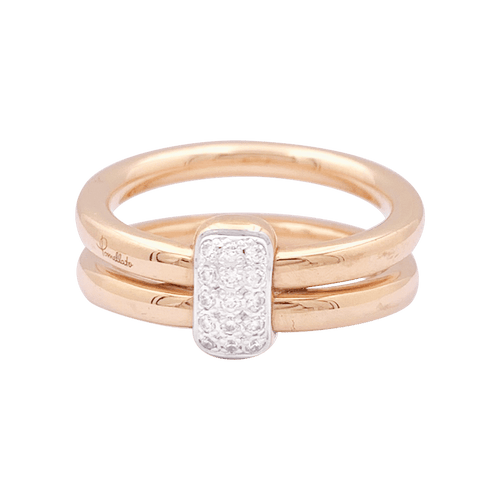Bague 52 Bague Pomellato, "Together", or rose, diamants. 58 Facettes 34123