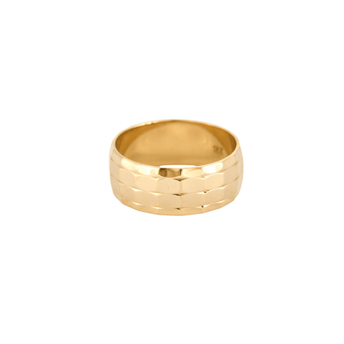 Bague 58 BAGUE "FACETTE" OR JAUNE 58 Facettes BO/240061