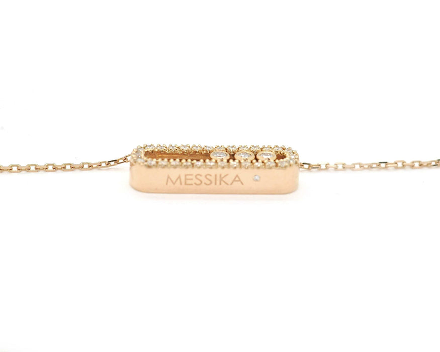 Collier Collier Messika Baby Move en or rose et diamants 58 Facettes