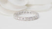 Bague 56 Alliance américaine en or blanc et diamants 0,90ct 58 Facettes 29462