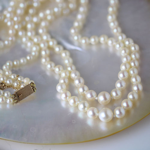 Collier Collier de perles de culture double rang 58 Facettes 24-198