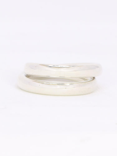 Bague 55 HERMES Bague Vertige argent 58 Facettes 1CA0000047/1