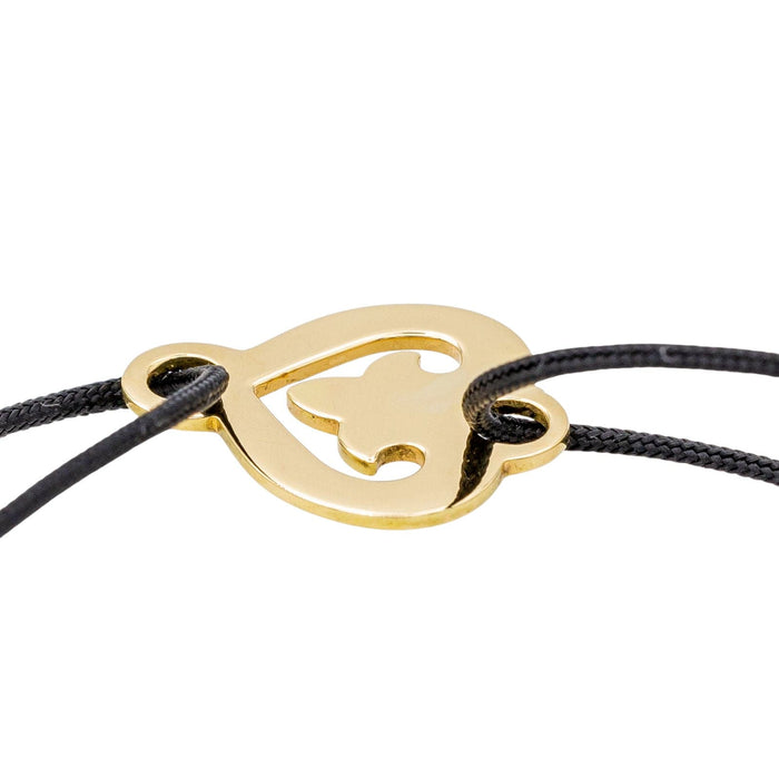 OJ Perrin Heart Legends Bracelet Yellow Gold