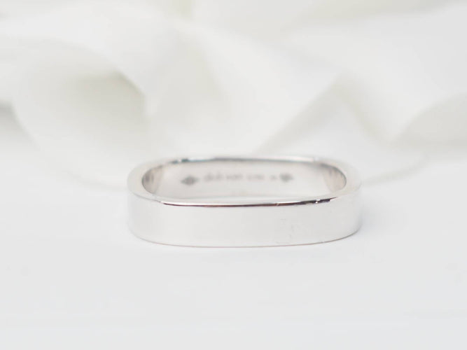 Bague 57 Bague Dinh Van carrée en or blanc 58 Facettes 32037