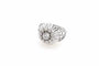 Bague 56 Bague Dôme Rétro Or blanc Diamant 58 Facettes 23794 DV