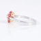 Bague 51 Bague Marguerite Rubis Diamants 58 Facettes AB124