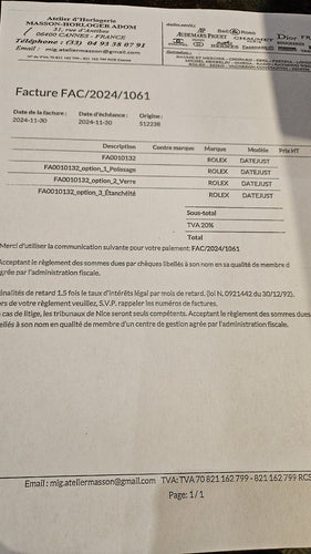 Montre ROLEX - Montre DATEJUST 31 58 Facettes