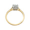 Bague 52 Solitaire diamant 1,03 carats deux ors. 58 Facettes 31526