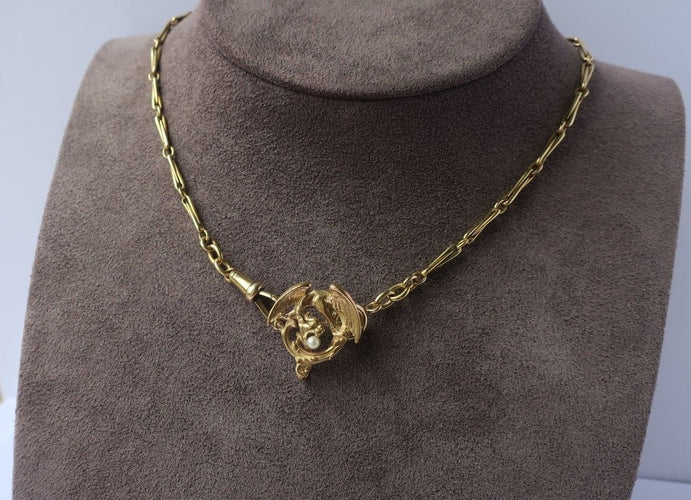 Broche Broche chimère en Or jaune & perle 58 Facettes