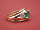 Bague 49 Bague jonc or 750 emeraude 58 Facettes