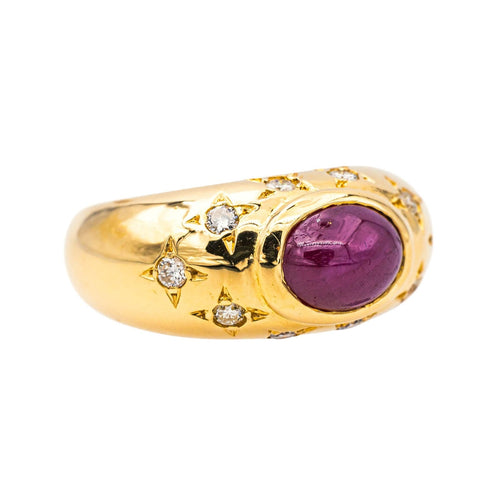 Bague 52 Bague  Or jaune Rubis, Diamant 58 Facettes 3954561RV