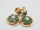 Boucles d'oreilles Boucles d'oreille émeraude marguerite 58 Facettes