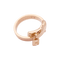 Bague 53 Bague Hermès "Kelly Gavroche" or rose. 58 Facettes 34327