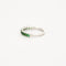 Bague Demi Alliance Grenats Tsavorites Or Blanc 58 Facettes