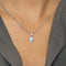 Pendentif Pendant en Or blanc 18k Diamant 58 Facettes CEC03552