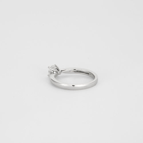 Bague 54 Solitaire or blanc diamant 58 Facettes 3121118