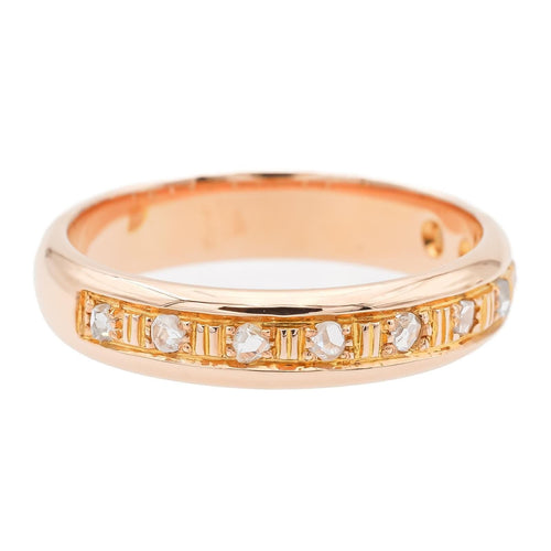 55 Bague Demi alliance Or rose Diamant 58 Facettes 1653928CN