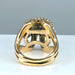 Bague 54 Importante bague or jaune sertie de 33 diamants, vers 1960 58 Facettes AB391