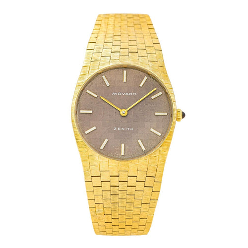 Montre Zenith Montre Movado  Or jaune Œil de tigre 58 Facettes 3810565CN