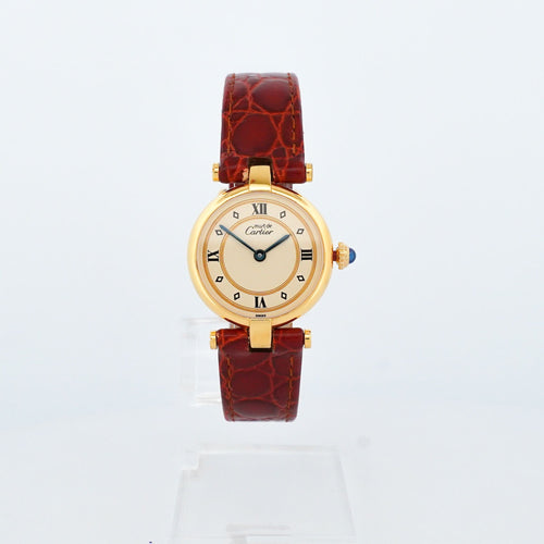 Cartier Must Vendôme - Gold circle dial - SM 58 Facettes