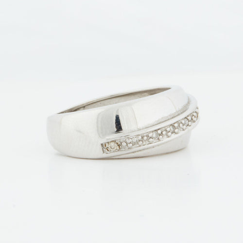 Bague 46 BAGUE EN OR BLANC 18 CARATS 58 Facettes REF 11065/08