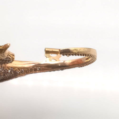 Broche Broche salamandre Or rose Diamants 6.94 ct 58 Facettes