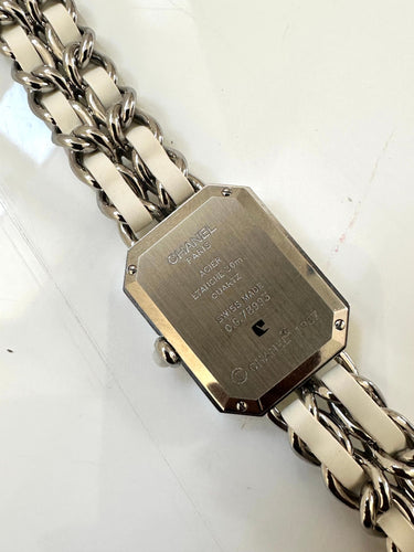 CHANEL - Montre Première en acier et cuir XXL 58 Facettes