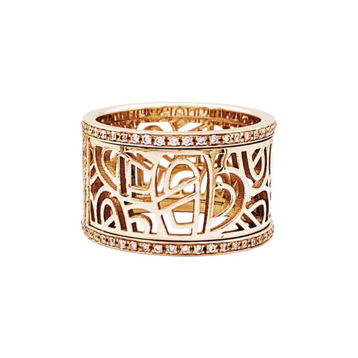 Bague 48 Bague Poiray, "Coeur Fil", or rose et diamants. 58 Facettes 35190