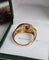 Bague 53.5 Bague or jaune, saphir, diamants 58 Facettes 457