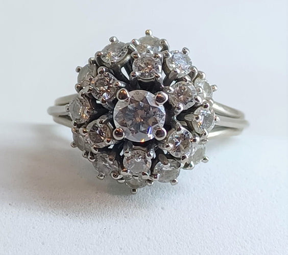 Bague Bague bouquet de diamants 58 Facettes 1