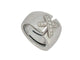 Bague 56 bague CHAUMET liens croises gm t56 asymetrique en or blanc diamants 0.45ct 58 Facettes 268855