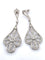 Boucles d'oreilles Boucles d'oreilles en platine serties de diamants 58 Facettes