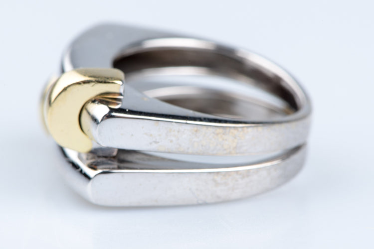 Bague 49 Bague 18 carats Or blanc Or jaune 58 Facettes BGBIJB-107
