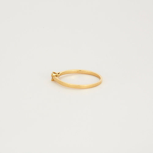 Bague 53 Solitaire en or jaune diamant 58 Facettes 3121246