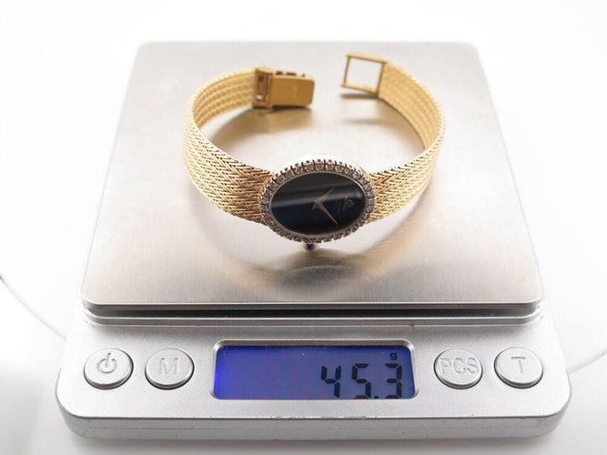 Montre vintage montre baume & mercier classima pm or 18k diamants garantie 58 Facettes 266688