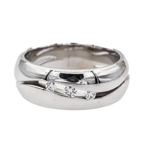 Bague 57 Bague Or blanc Diamant 58 Facettes 3060076CN