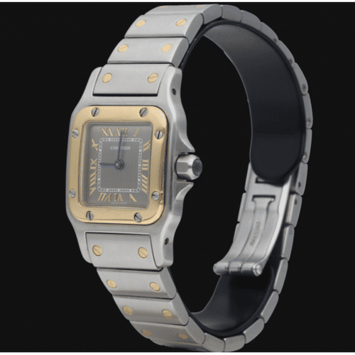 Montre Cartier Montre Santos Galbee Pm 58 Facettes MT41464