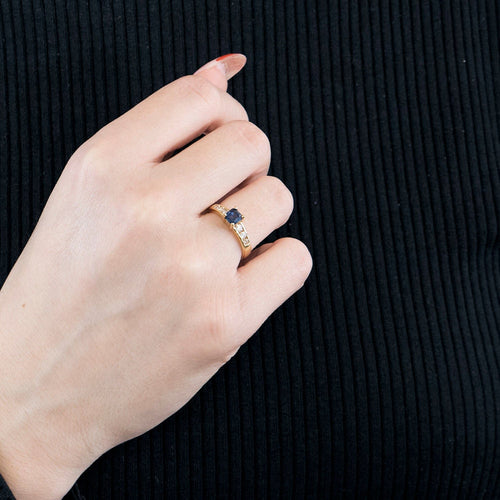 Bague 48 Bague Saphir et Diamants 58 Facettes