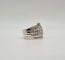 Bague 56.5 Bague or blanc sertie de diamants anciens 58 Facettes