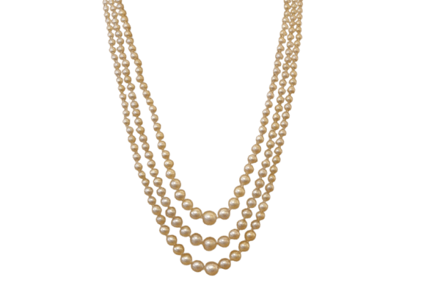 Collier Collier perles de culture et fermoir en diamants 58 Facettes