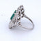Bague 54 Bague Art Déco or émeraude diamants 58 Facettes