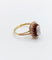 Bague 55.5 Bague marquise or jaune, camée sur agate, perles (circa 1900) 58 Facettes A04862