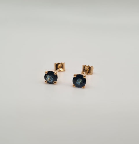 Boucles d'oreilles Boucles d’oreilles or rose et saphir 58 Facettes